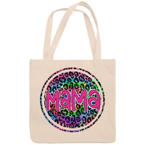 Rainbow Leopard Mama Tote Bag