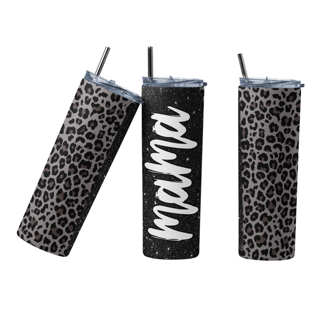 Mama Tumbler - Black Leopard — Mama Tumbler - Black Leopard