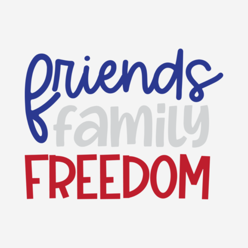 Friends, Family, Freedom – 4th Of July – DTF Transfer