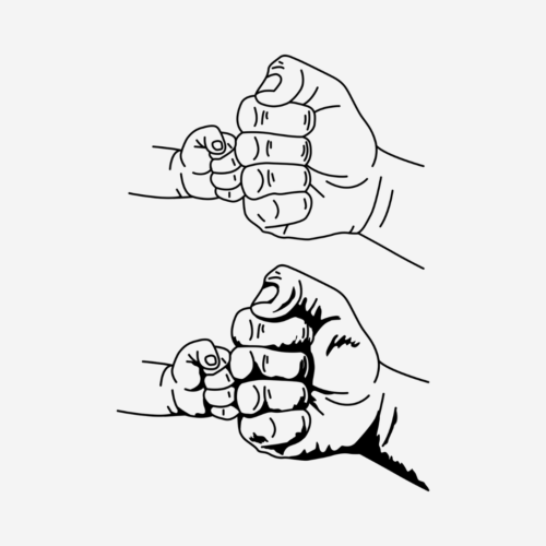 Fist Bump, Father & Son – Father’s Day – DTF Transfer