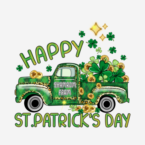 Sunflower Truck – St. Patrick’s – DTF Transfer