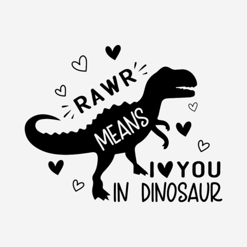 Rawr – Valentines – DTF Transfer