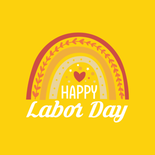 Rainbow Happy Labor Day – DTF Transfer
